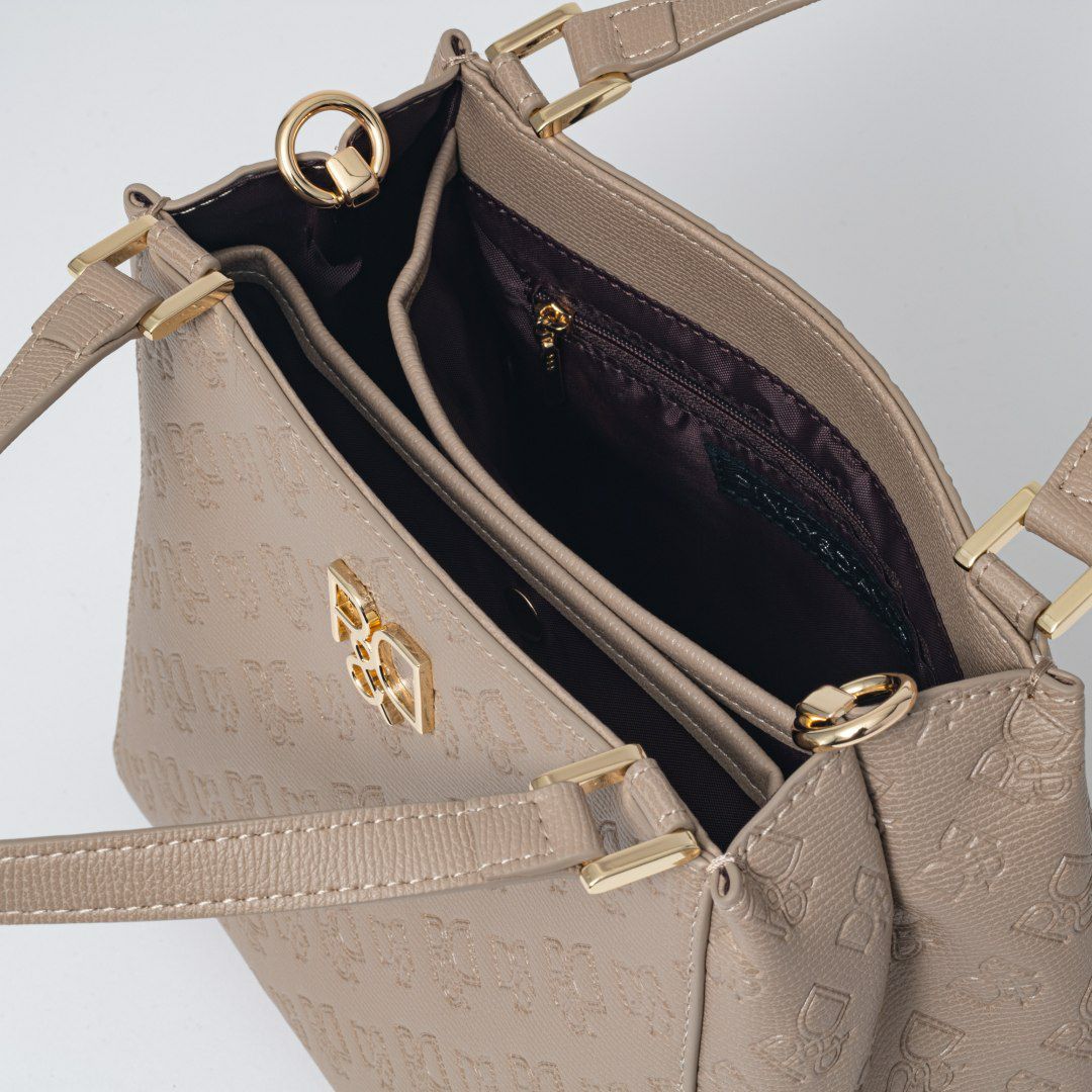  PINKY&DIANNE ミラー 2WAYハンド ベージュ