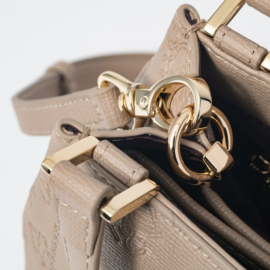  PINKY&DIANNE ミラー 2WAYハンド ベージュ