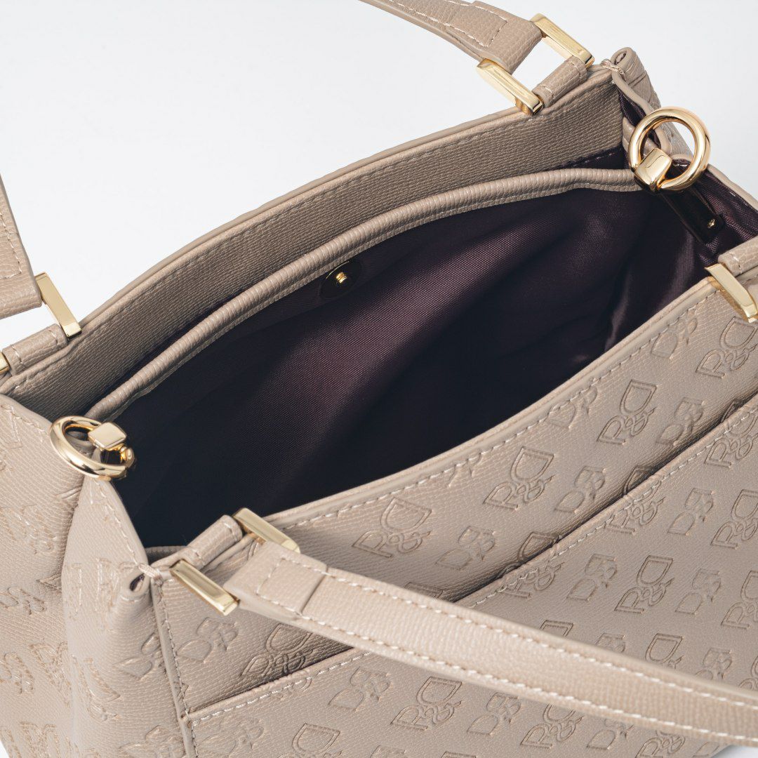  PINKY&DIANNE ミラー 2WAYハンド ベージュ