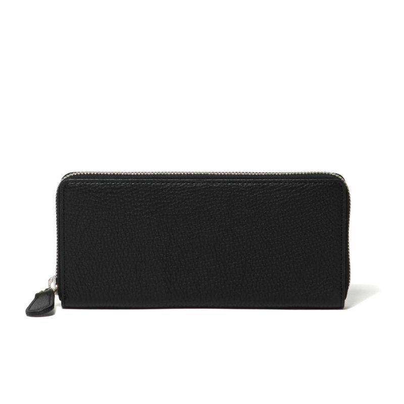 NOMADOI シュリンク ラウンドファスナー長財布 ブラック