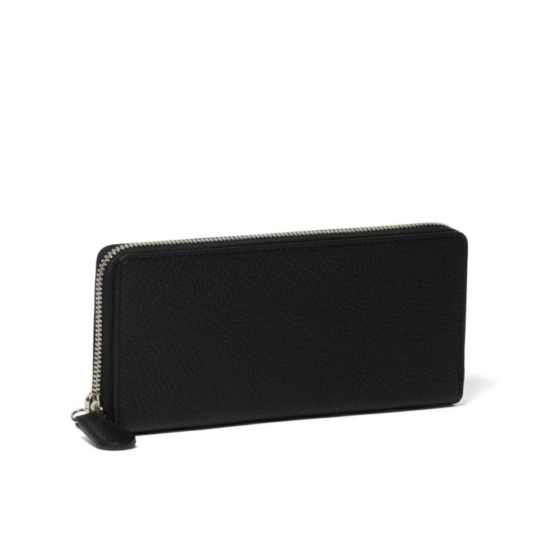 NOMADOI シュリンク ラウンドファスナー長財布 ブラック