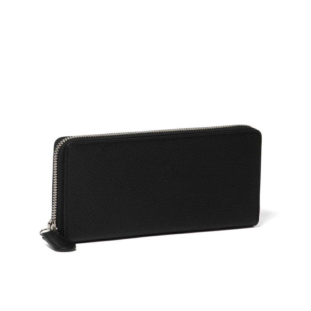 NOMADOI シュリンク ラウンドファスナー長財布 ブラック