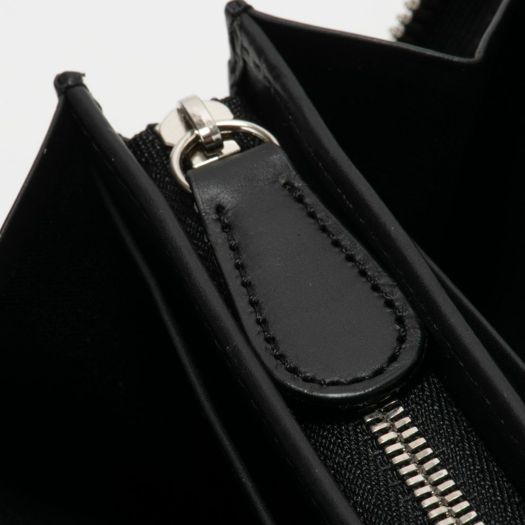 NOMADOI シュリンク ラウンドファスナー長財布 ブラック