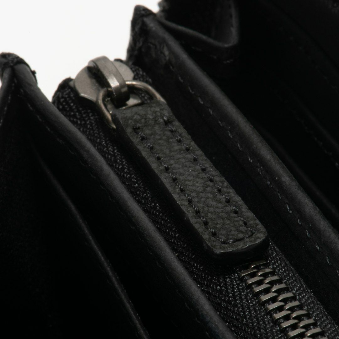 NOMADOI ガルーシャメッシュ ラウンドファスナー長財布 ブラック