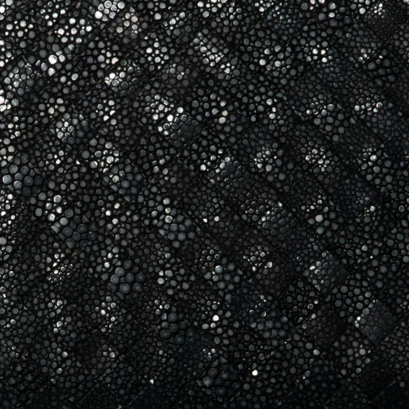 NOMADOI ガルーシャメッシュ ラウンドファスナー折り財布 ブラック