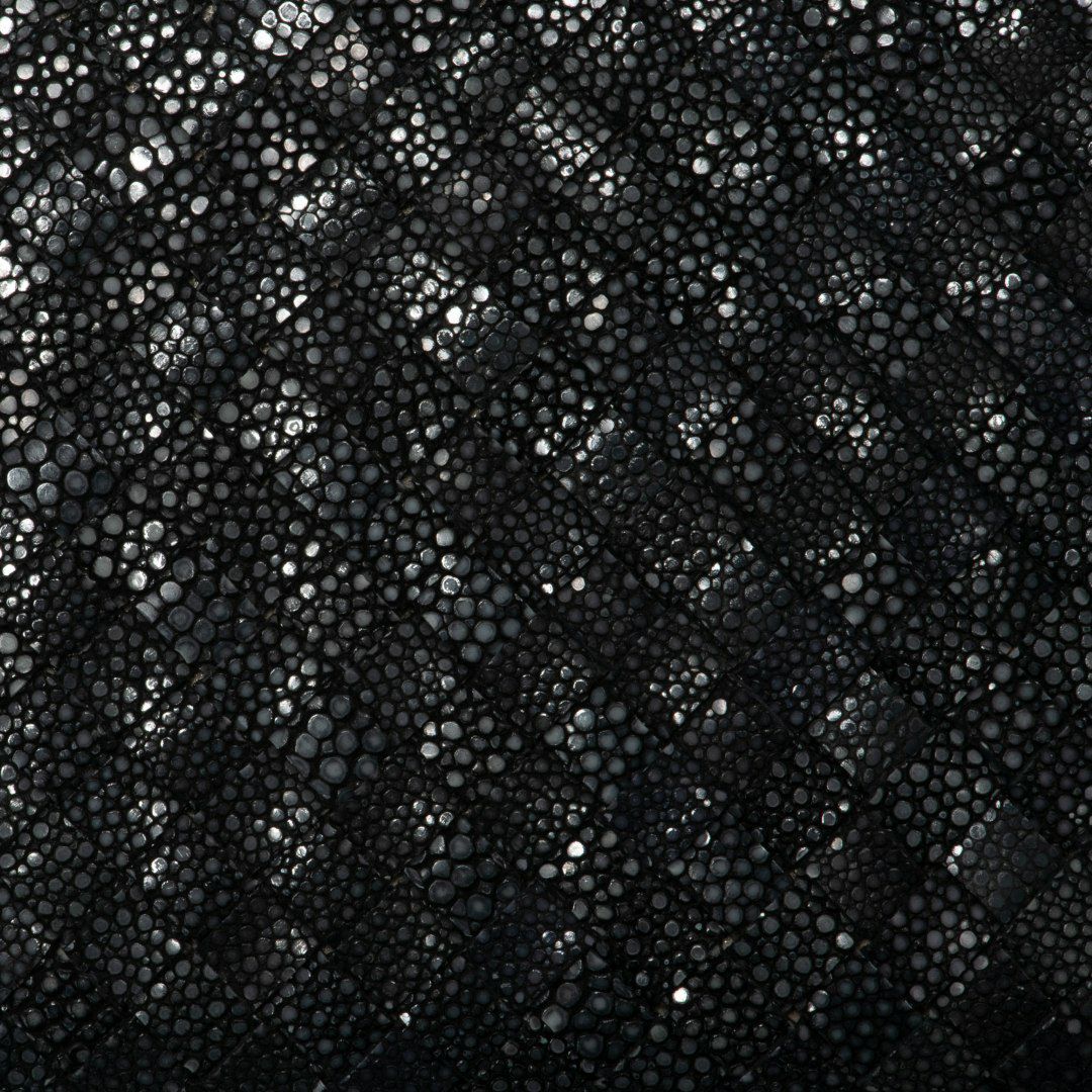 NOMADOI ガルーシャメッシュ ラウンドファスナー折り財布 ブラック