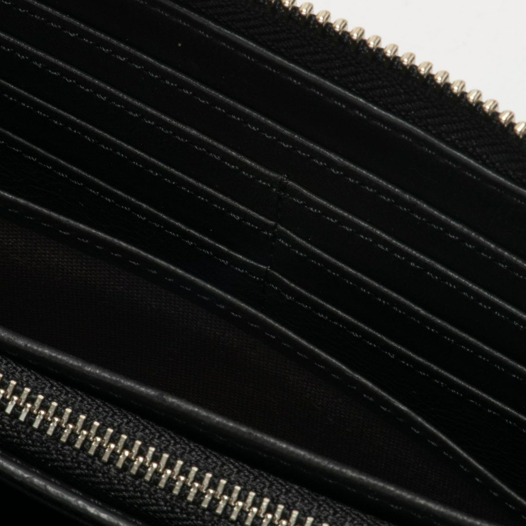 NOMADOI ライダース ラウンドファスナー長財布 ブラック