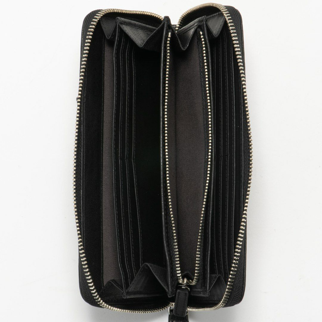 NOMADOI ライダース ラウンドファスナー長財布 ブラック