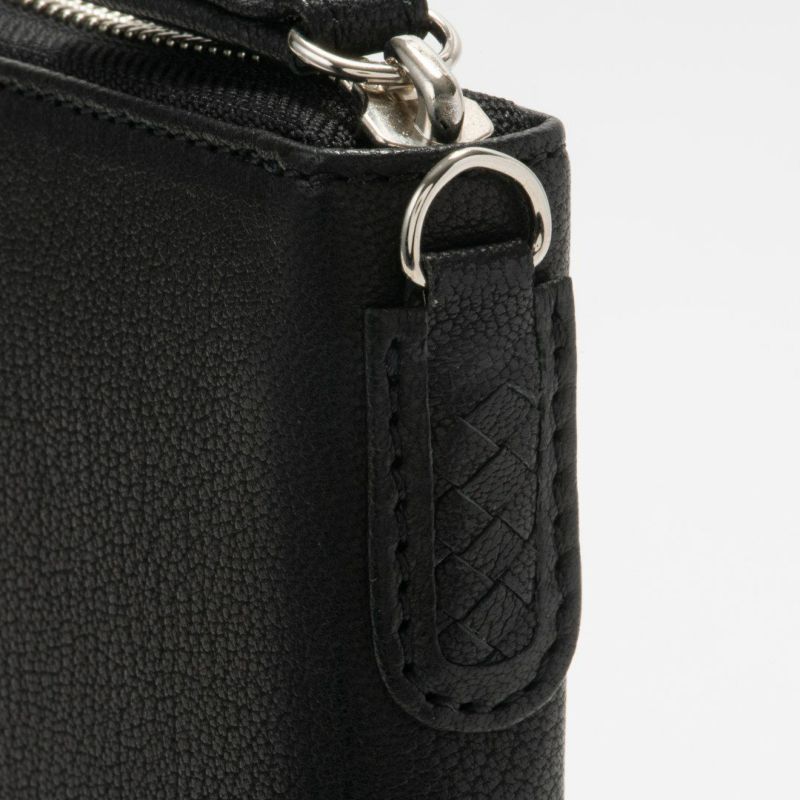 NOMADOI ライダース ラウンドファスナー長財布 ブラック