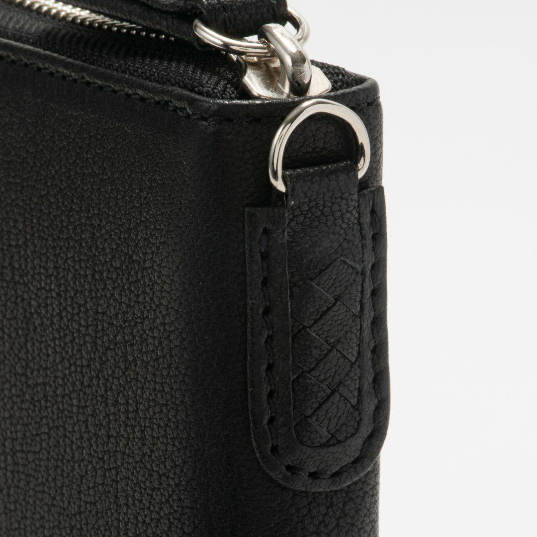 NOMADOI ライダース ラウンドファスナー長財布 ブラック