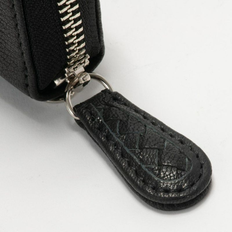 NOMADOI ライダース ラウンドファスナー長財布 ブラック