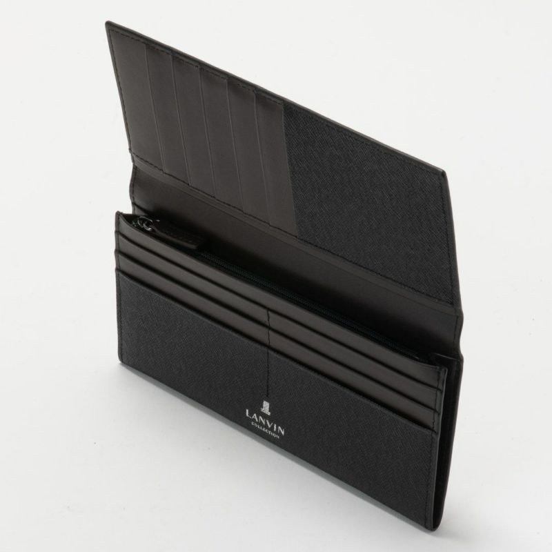 LANVIN COLLECTION couleur du vin 長財布(2025年春夏限定カラー) ブラック
