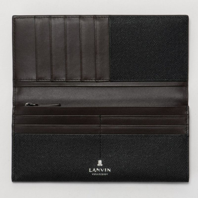 LANVIN COLLECTION couleur du vin 長財布(2025年春夏限定カラー) ブラック