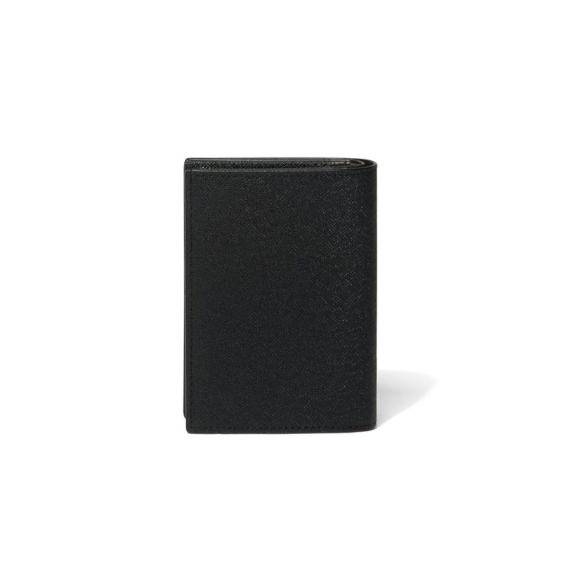 LANVIN COLLECTION couleur du vin 小銭入れ付き二つ折り財布(縦型)(2025年春夏限定カラー) ブラック