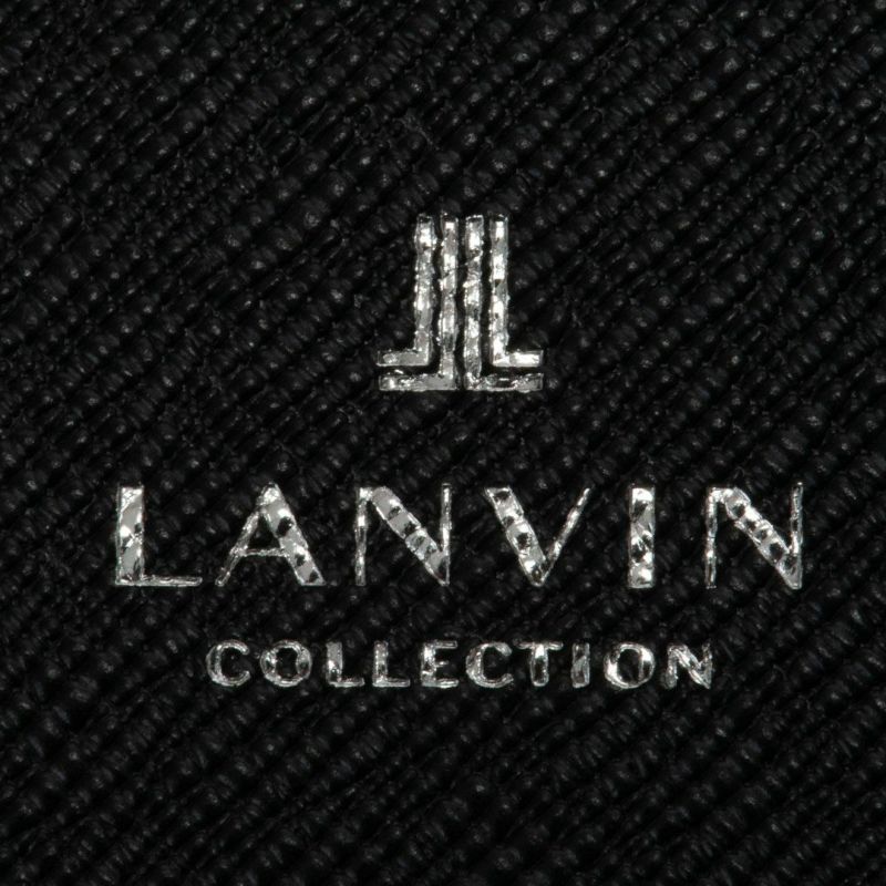 LANVIN COLLECTION couleur du vin 小銭入れ付き二つ折り財布(縦型)(2025年春夏限定カラー) ブラック