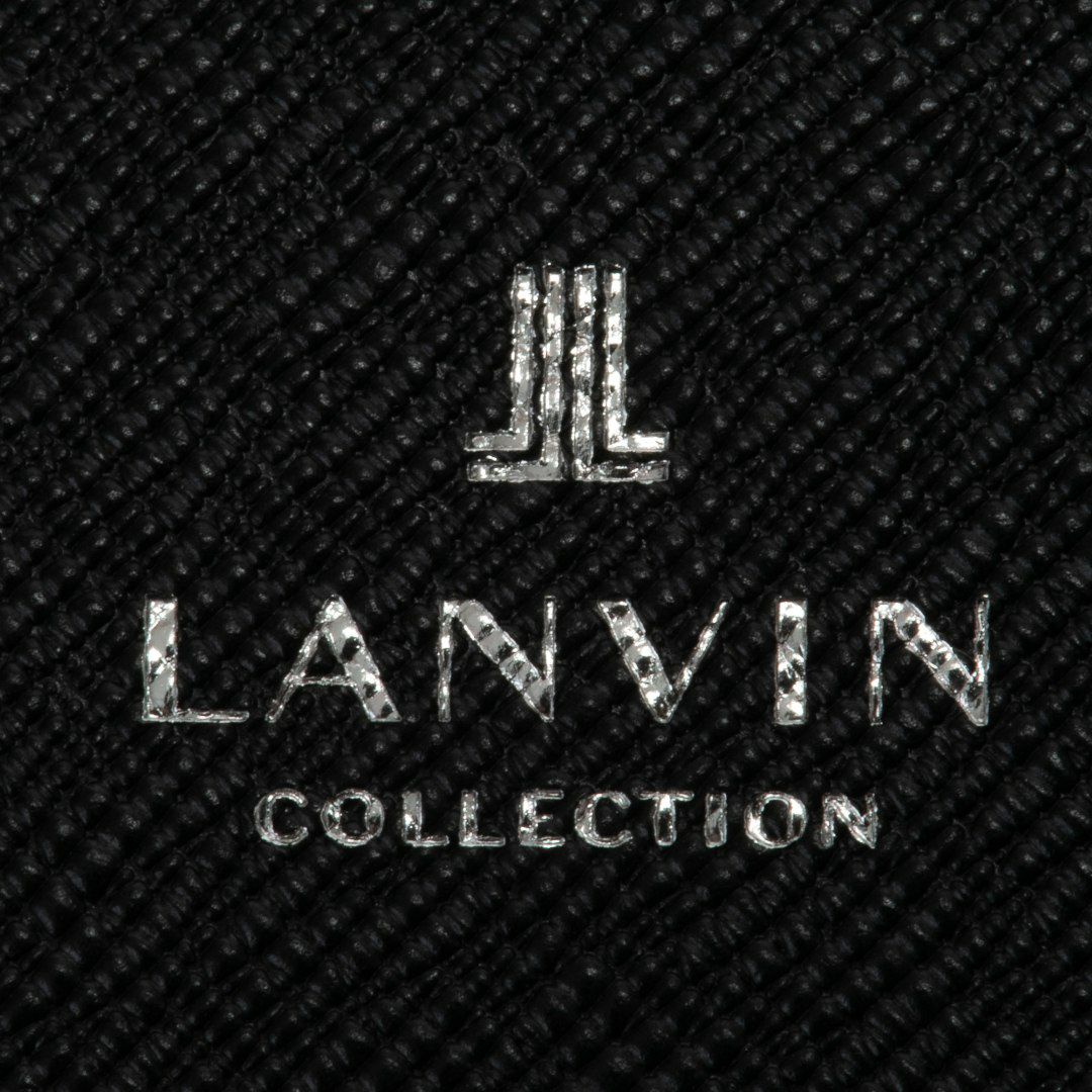 LANVIN COLLECTION couleur du vin 小銭入れ付き二つ折り財布(縦型)(2025年春夏限定カラー) ブラック