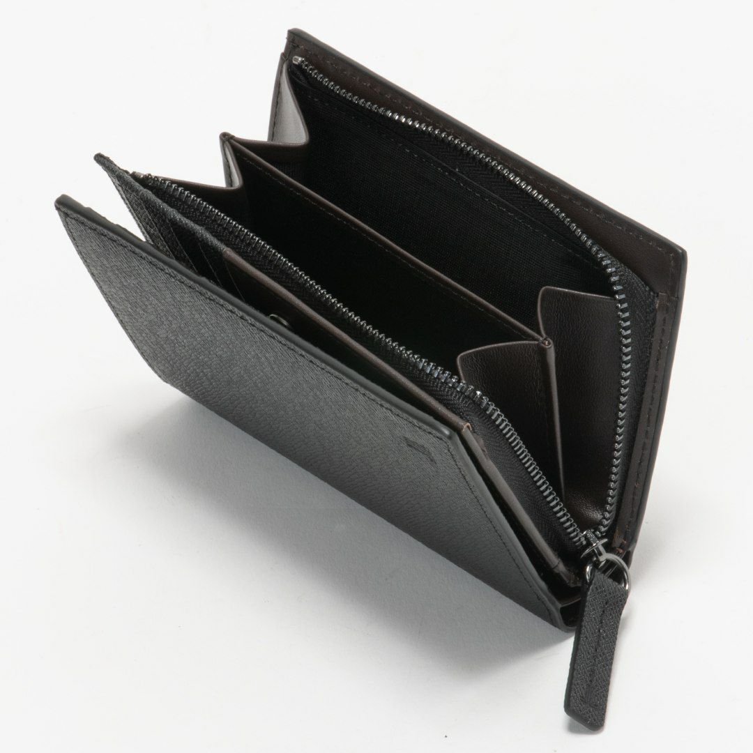 LANVIN COLLECTION couleur du vin 小銭入れ付き二つ折り財布(縦型)(2025年春夏限定カラー) ブラック