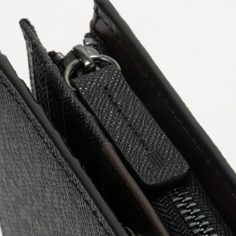 LANVIN COLLECTION couleur du vin 小銭入れ付き二つ折り財布(縦型)(2025年春夏限定カラー) ブラック