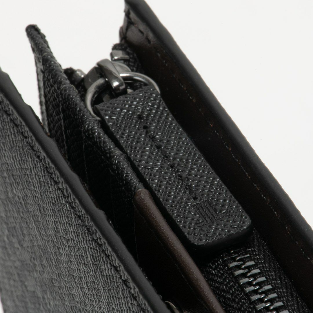 LANVIN COLLECTION couleur du vin 小銭入れ付き二つ折り財布(縦型)(2025年春夏限定カラー) ブラック