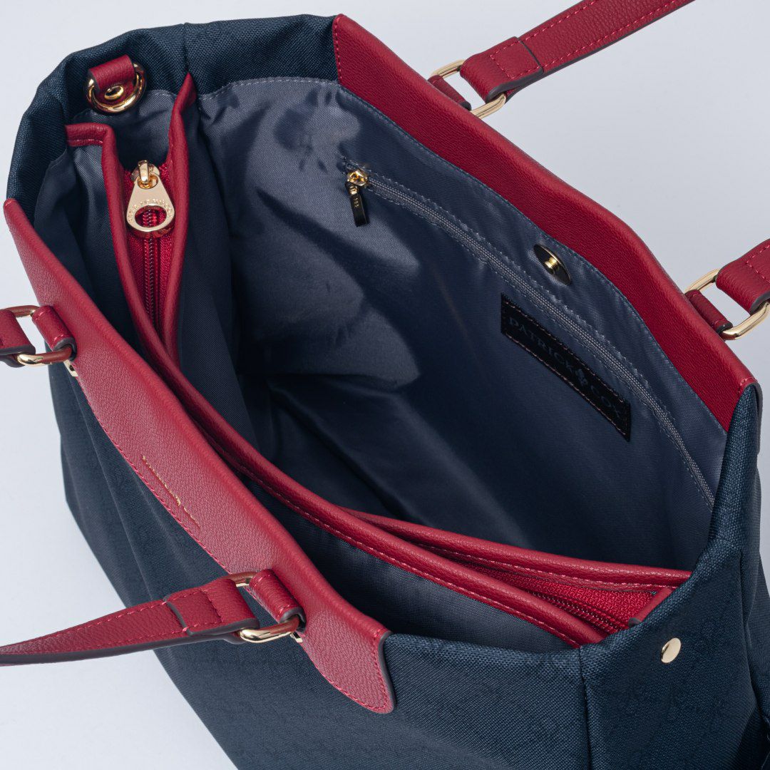 PATRICK COXリッチナイロン 2WAYトート ブラック