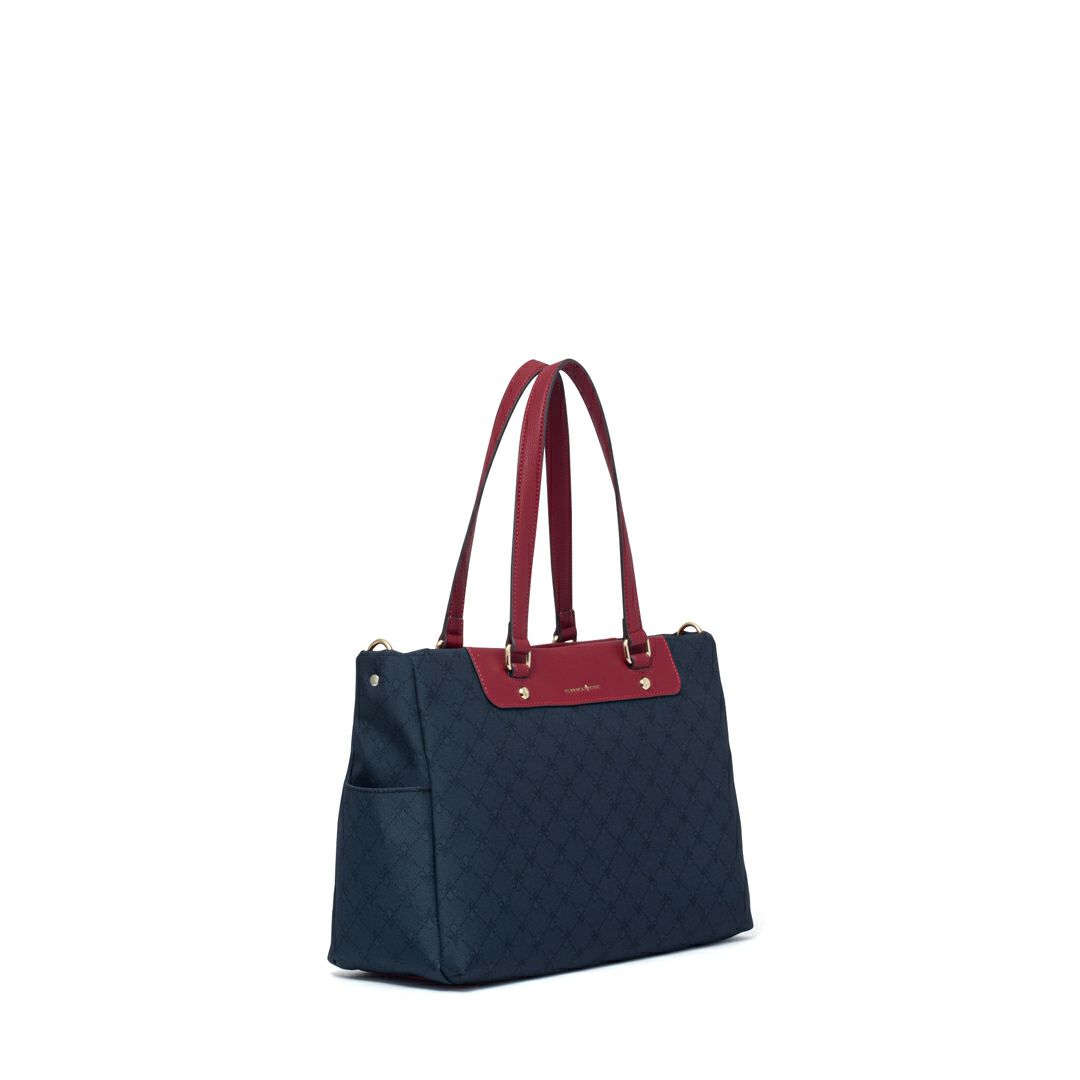 PATRICK COXリッチナイロン 2WAYトート ブラック