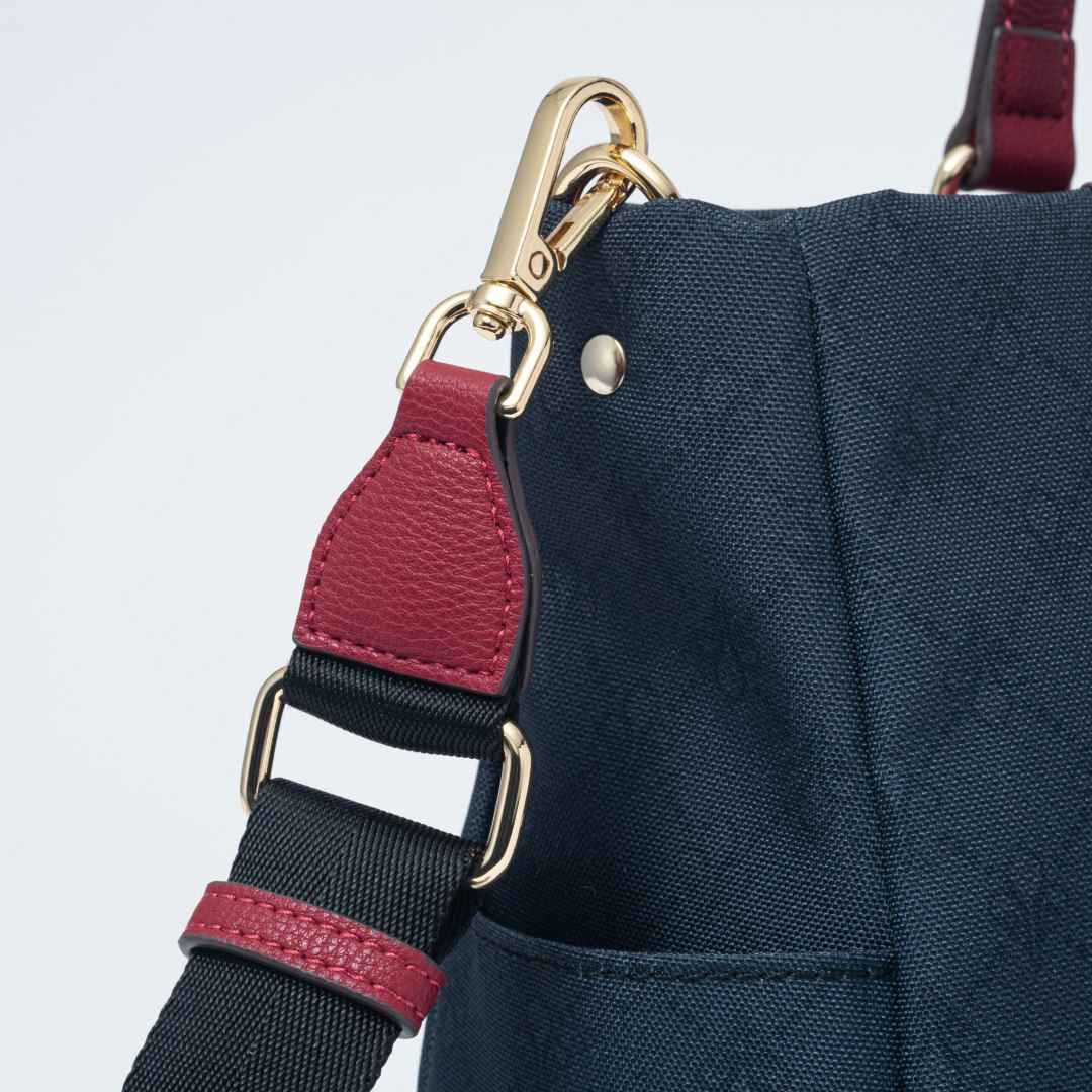 PATRICK COXリッチナイロン 2WAYトート ブラック