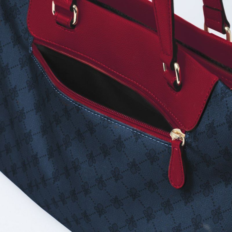 PATRICK COXリッチナイロン 2WAYトート ブラック