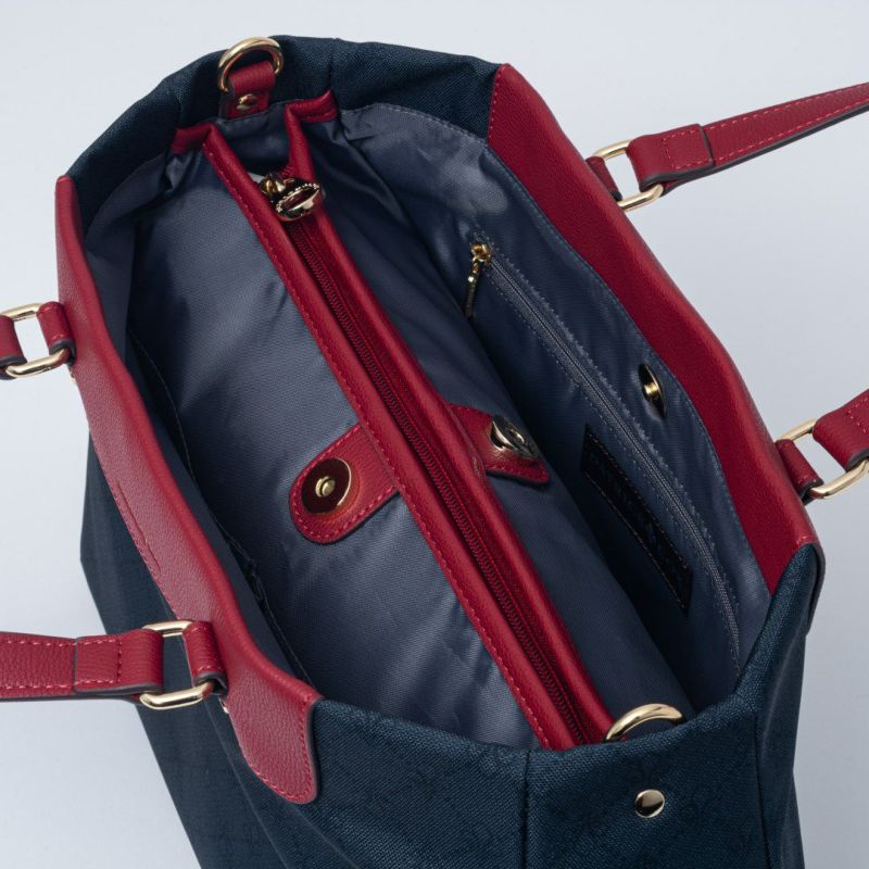 PATRICK COXリッチナイロン 2WAYトート ブラック