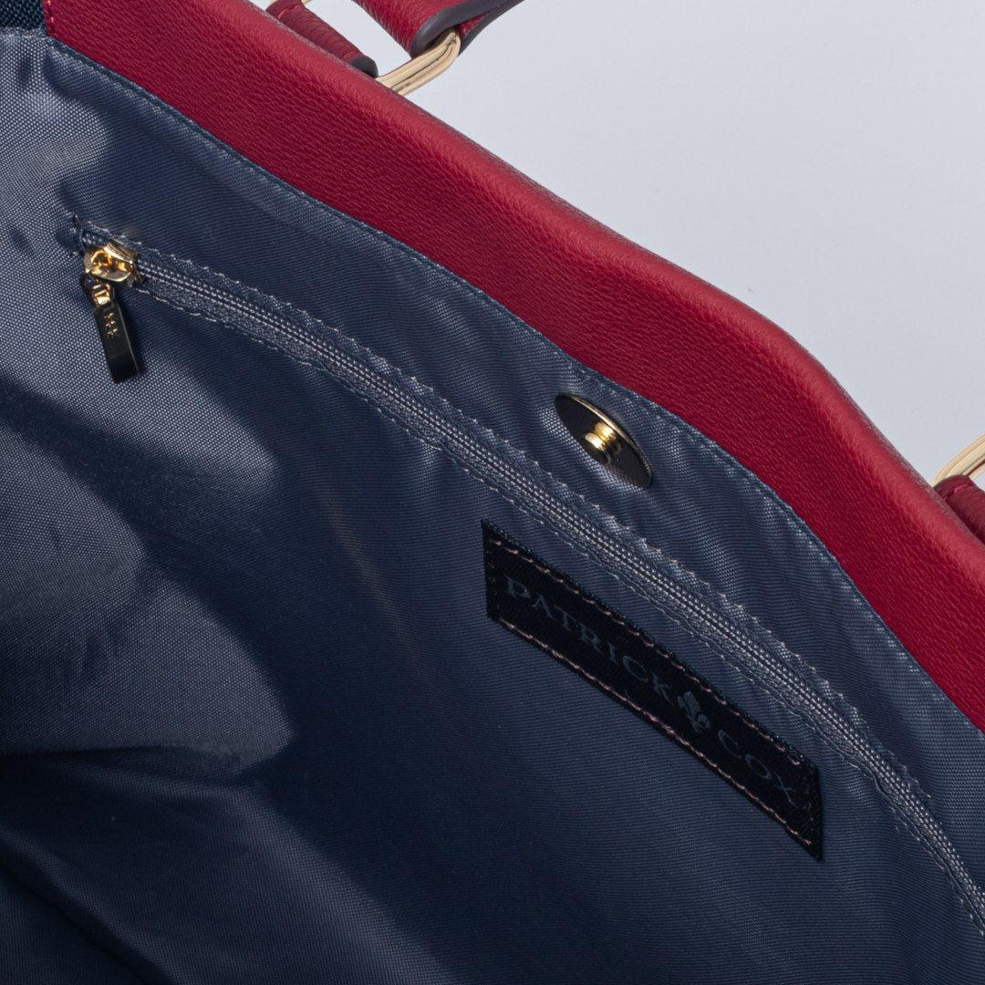 PATRICK COXリッチナイロン 2WAYトート ブラック