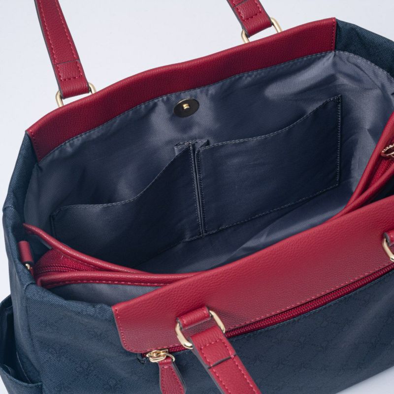 PATRICK COXリッチナイロン 2WAYトート ブラック