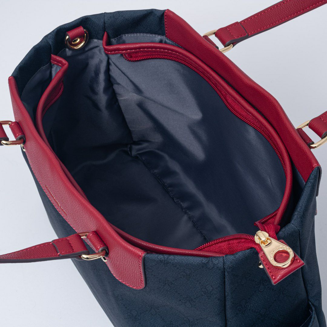 PATRICK COXリッチナイロン 2WAYトート ブラック