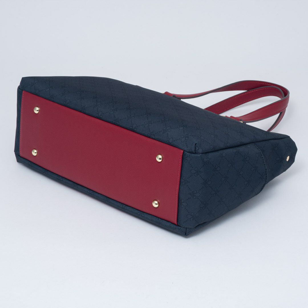 PATRICK COXリッチナイロン 2WAYトート ブラック