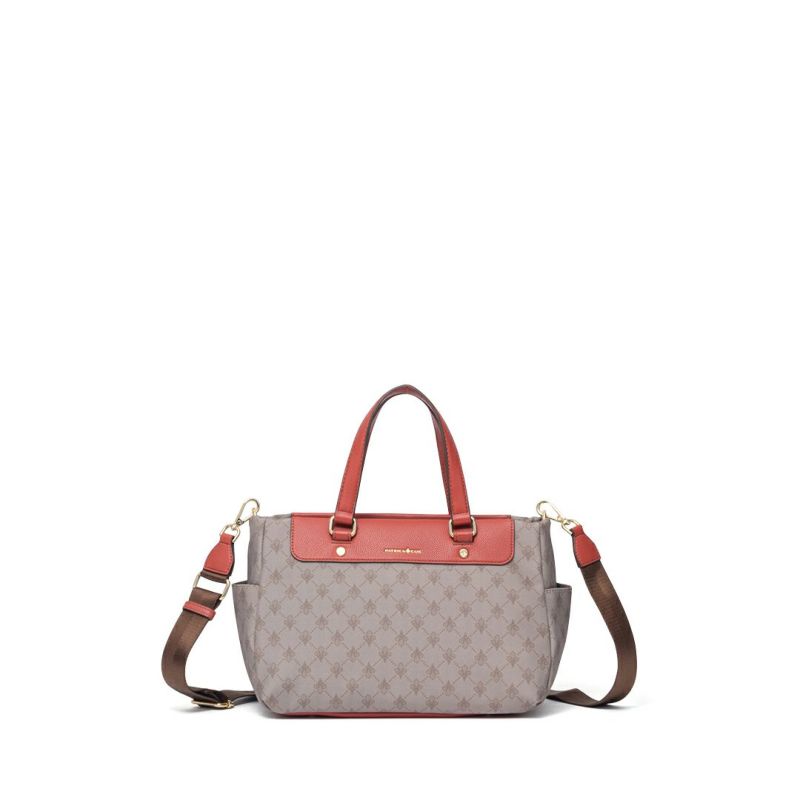 PATRICK COXリッチナイロン 2WAYハンド ベージュ