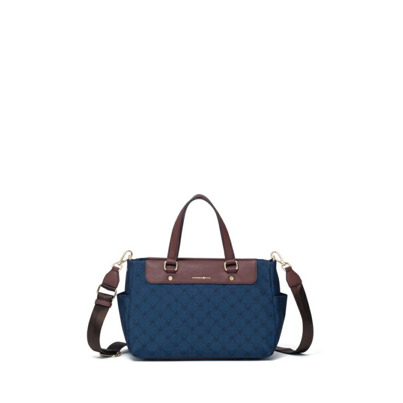 PATRICK COXリッチナイロン 2WAYハンド ネイビー