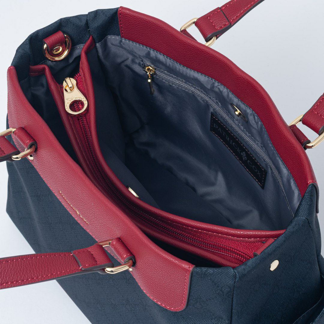 PATRICK COXリッチナイロン 2WAYハンド ブラック