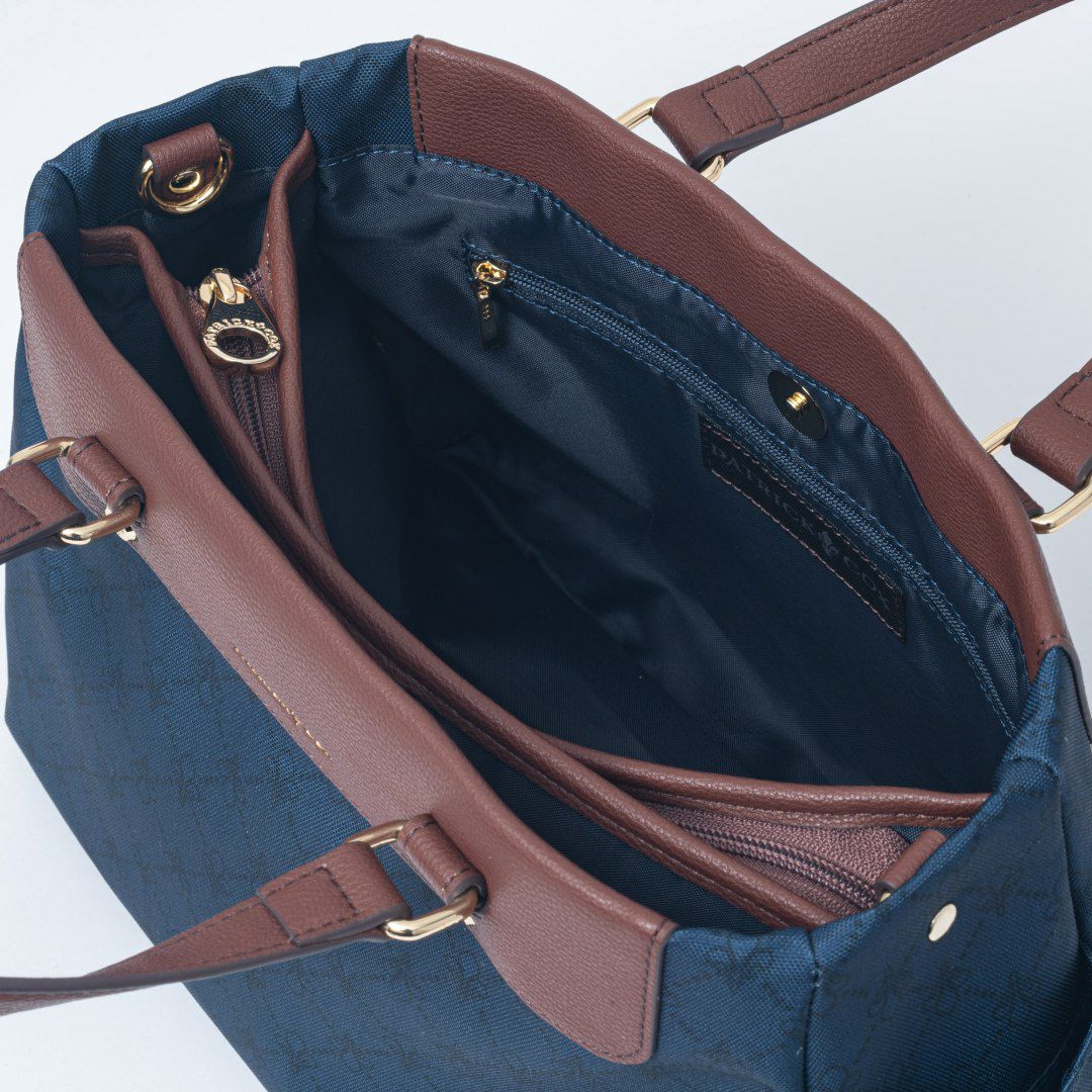 PATRICK COXリッチナイロン 2WAYハンド ネイビー