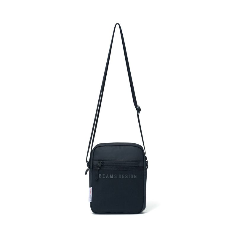 BEAMS DESIGN ELASTIC MESH ショルダーバッグ【BMMH0BS9】 ブラック