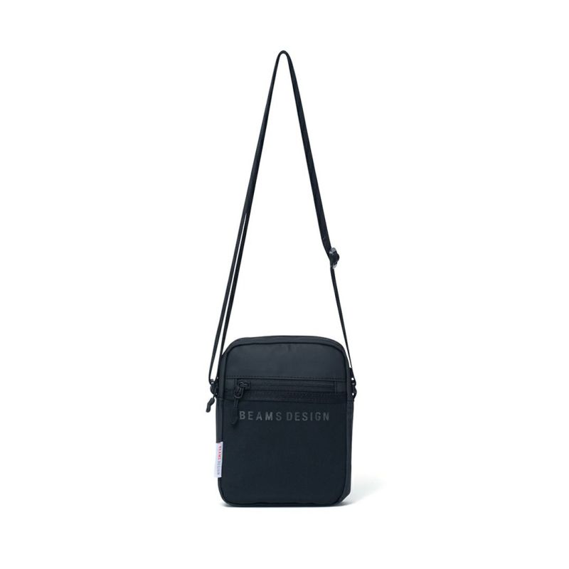 BEAMS DESIGN ELASTIC MESH ショルダーバッグ【BMMH0BS9】 ブラック