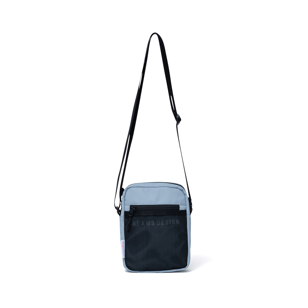 BEAMS DESIGN ELASTIC MESH ショルダーバッグ【BMMH0BS9】 ブラック