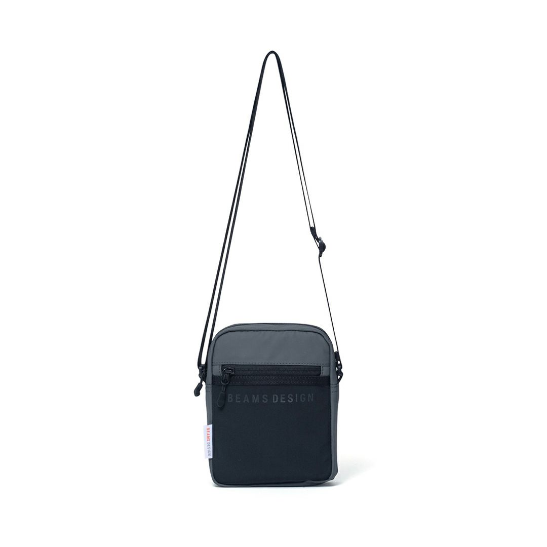 BEAMS DESIGN ELASTIC MESH ショルダーバッグ【BMMH0BS9】 グレー