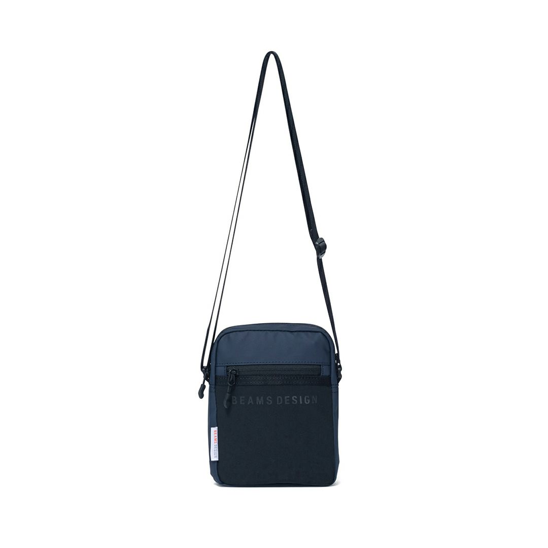 BEAMS DESIGN ELASTIC MESH ショルダーバッグ【BMMH0BS9】 ネイビー