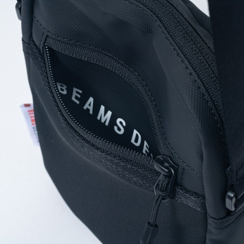 BEAMS DESIGN ELASTIC MESH ショルダーバッグ【BMMH0BS9】 ブラック