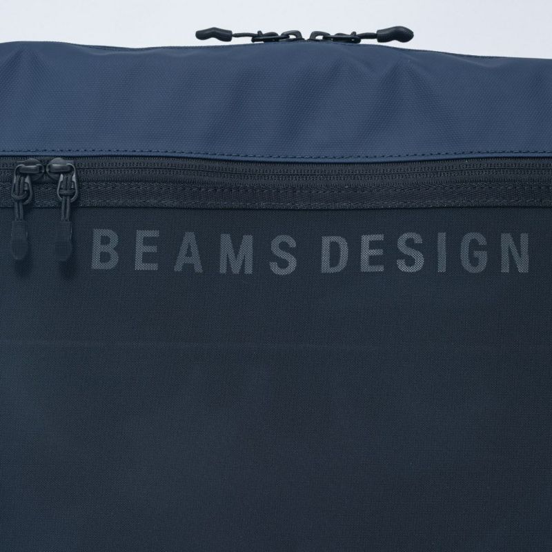 BEAMS DESIGN ELASTIC MESH ショルダーバッグ【BMMH0BSA】 ネイビー