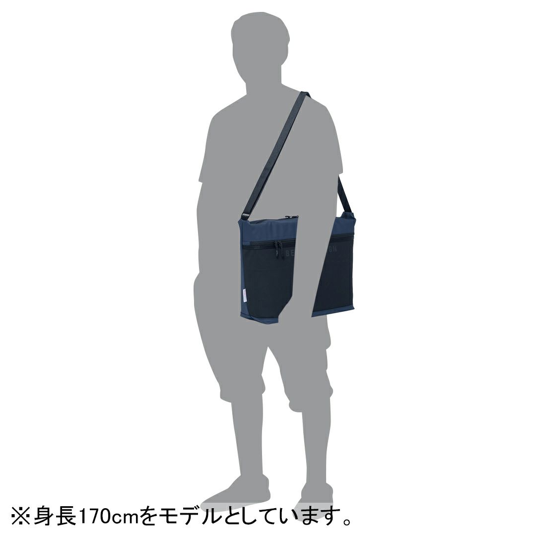 BEAMS DESIGN ELASTIC MESH ショルダーバッグ【BMMH0BSA】