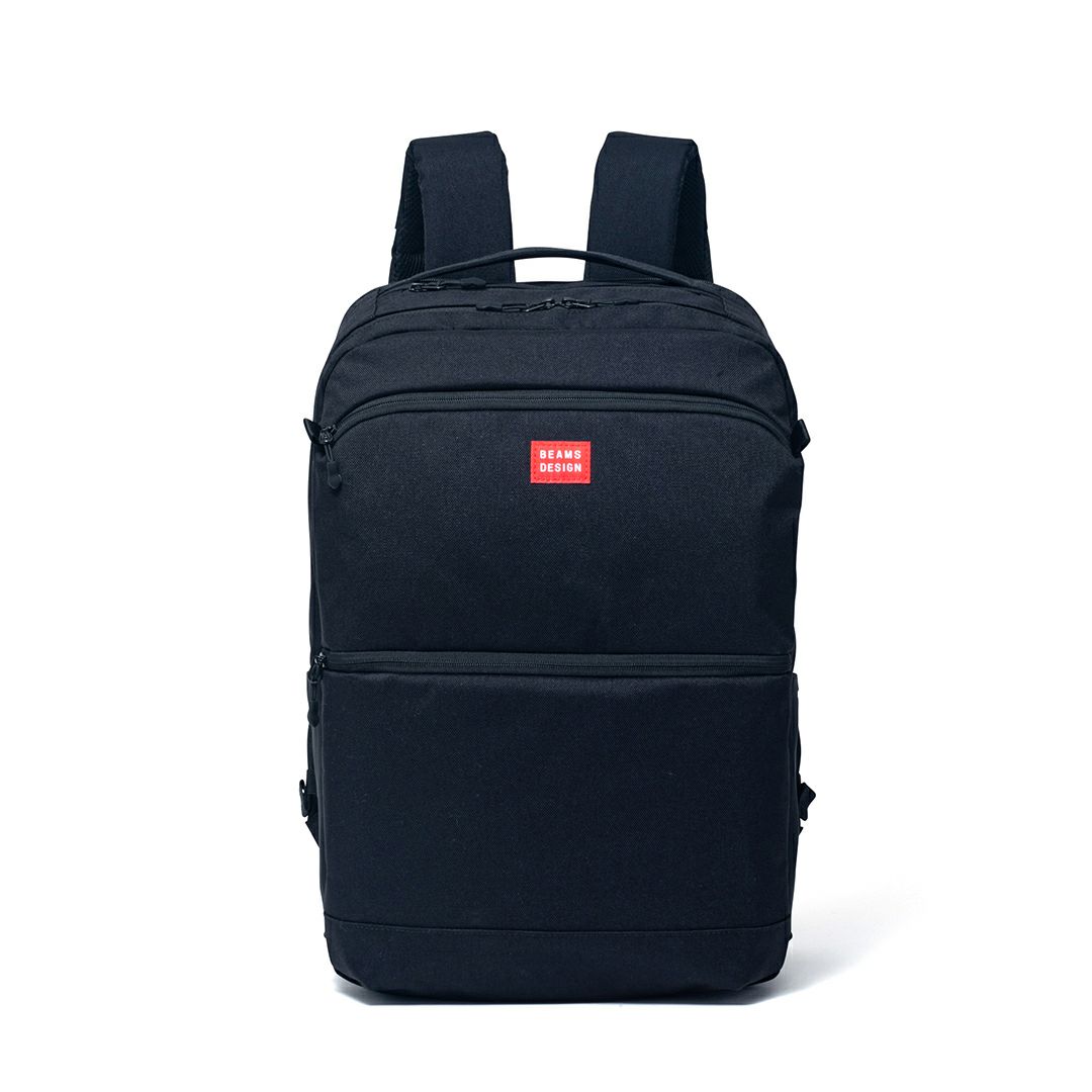 BEAMS DESIGN ELASTIC MESH ROUTINE バックパック(LL) レッド