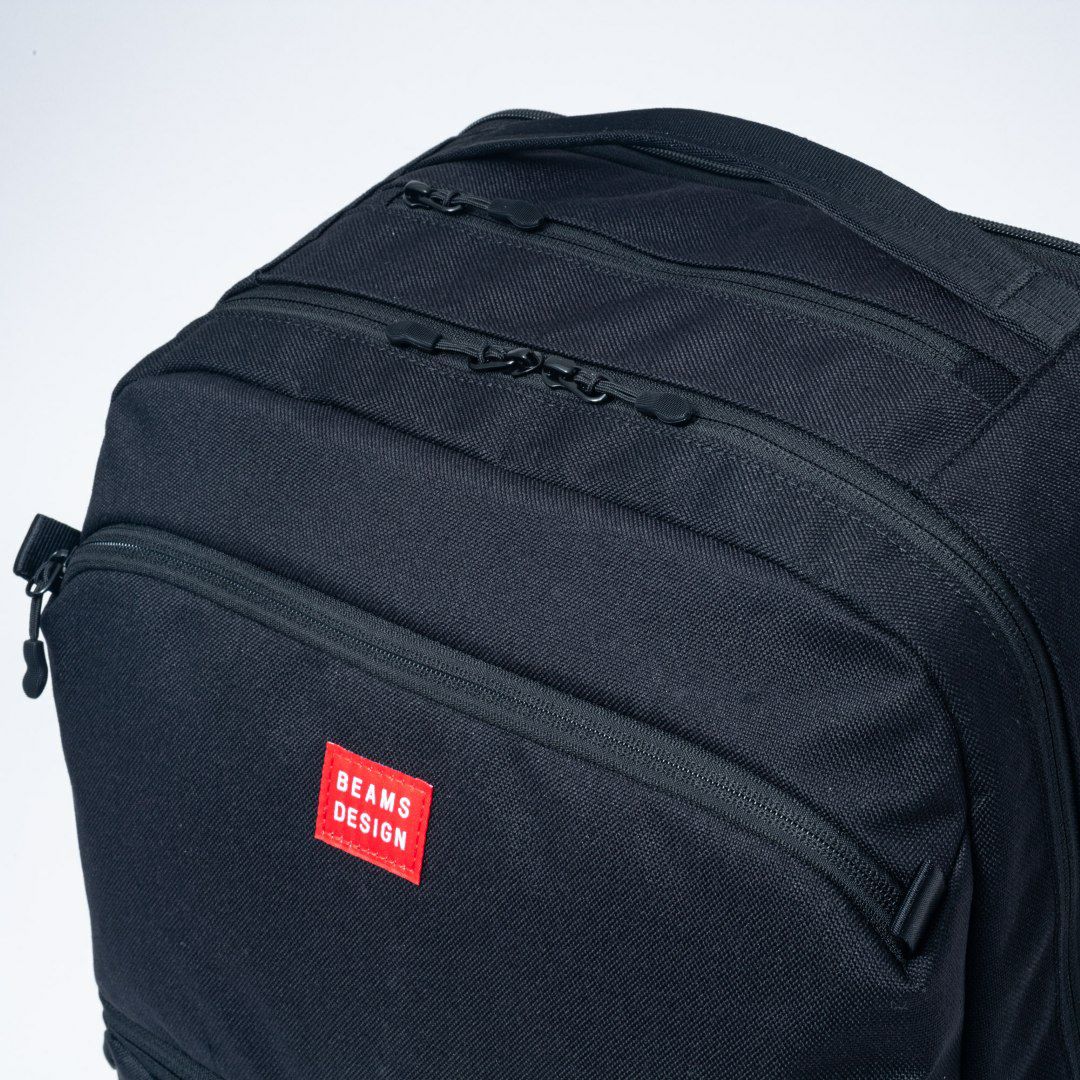 BEAMS DESIGN ELASTIC MESH ROUTINE バックパック(LL) レッド