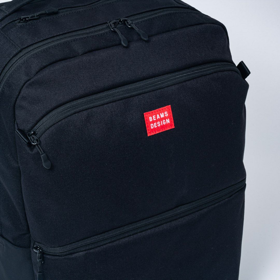 BEAMS DESIGN ELASTIC MESH ROUTINE バックパック(LL) レッド