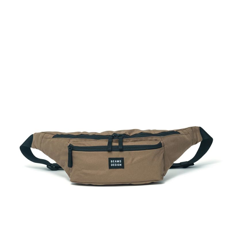 BEAMS DESIGN Every One 横型ボディバッグ ブラウン