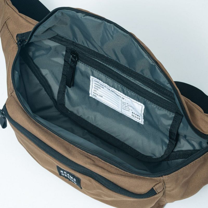 BEAMS DESIGN Every One 横型ボディバッグ ブラウン