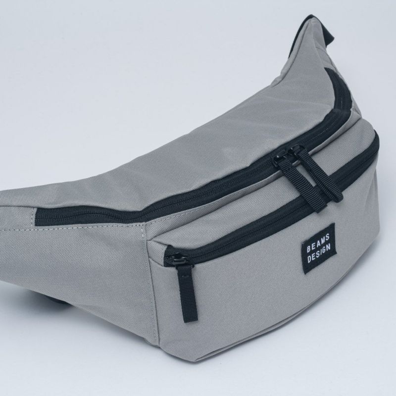 BEAMS DESIGN Every One 横型ボディバッグ グレー